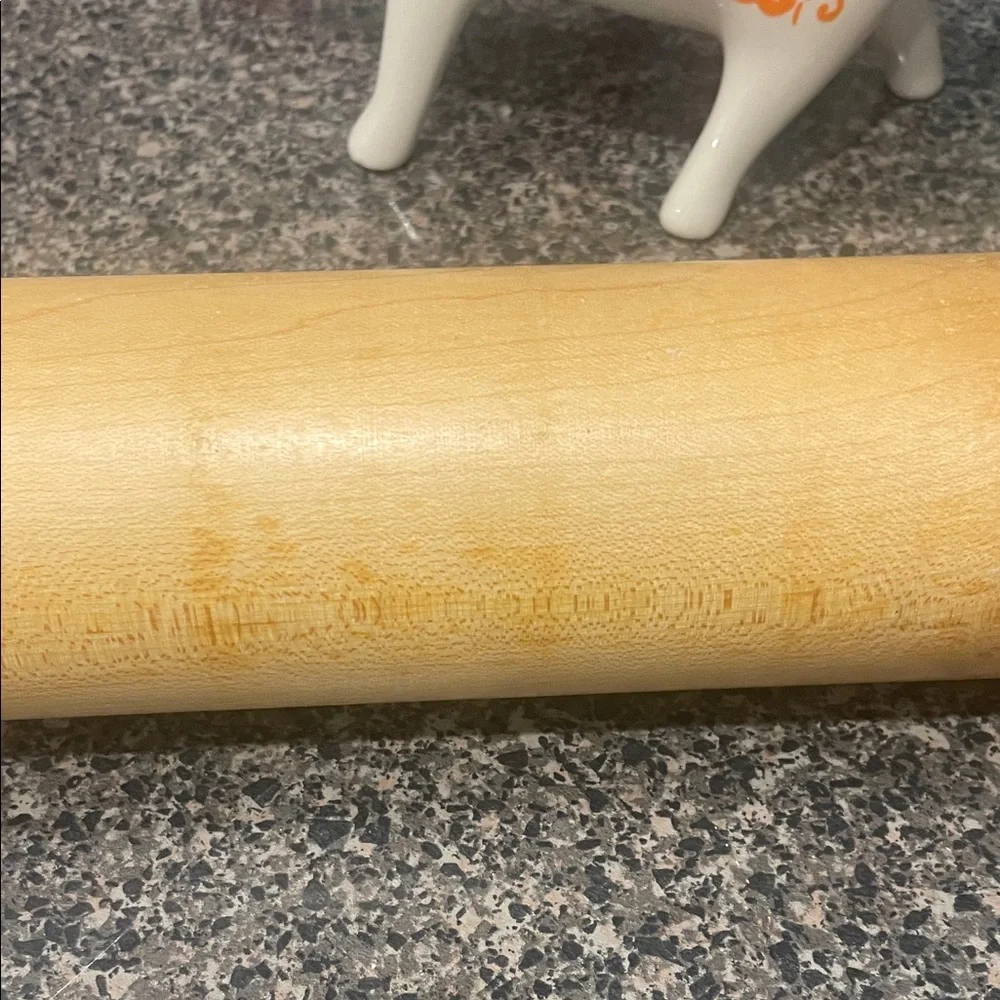 Vintage Style Natural Wood Rolling Pin - Light Brown